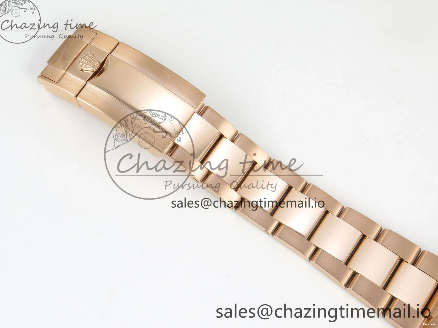 MiroTime 0130 WeatherProof Daytona 126505 RG Clean 1:1 Best Edition RG Champagne Stick Dial on RG Bracelet Super Clone DD 248